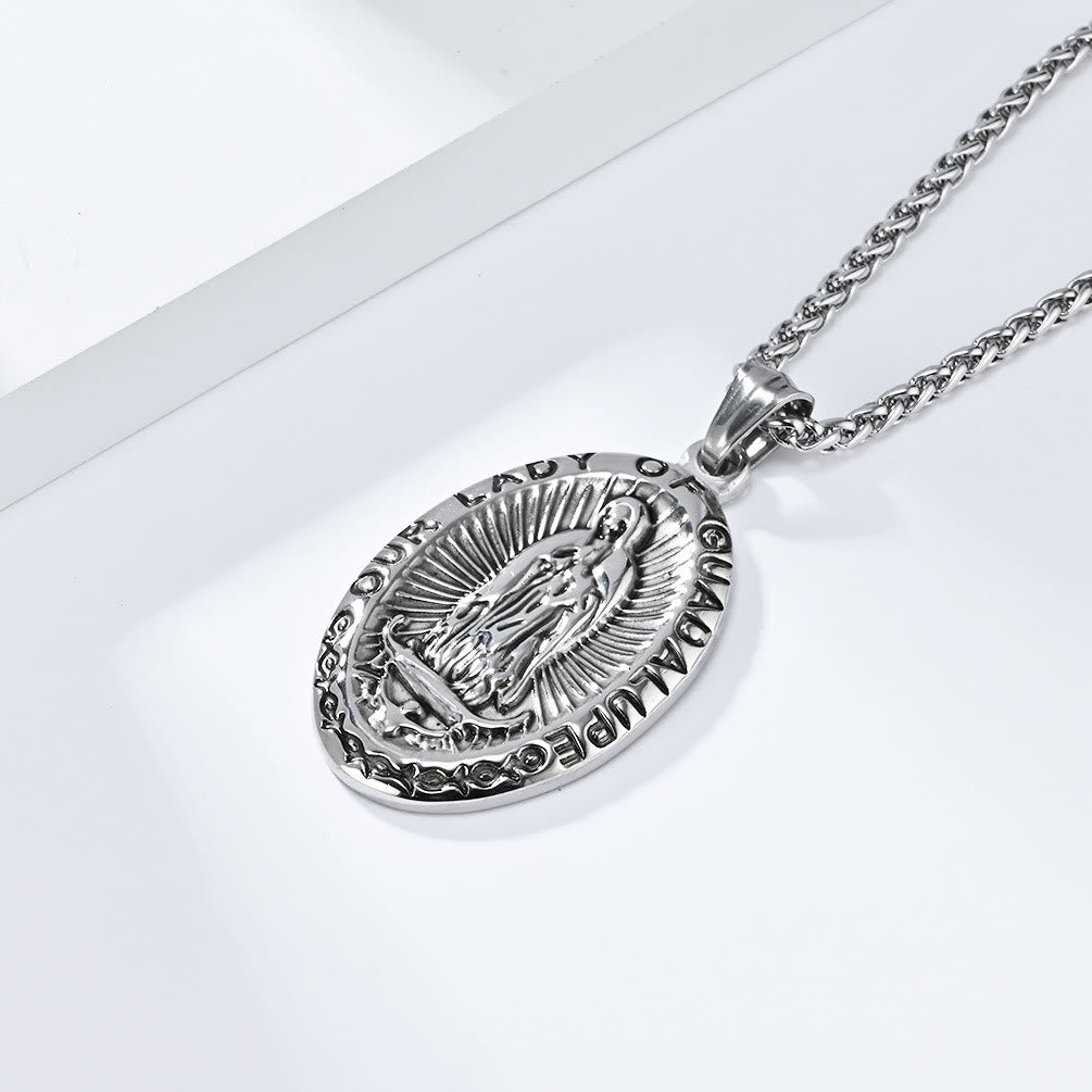 3 Colors Our Lady of Guadalupe Stainless Steel Necklace - The Heavenly