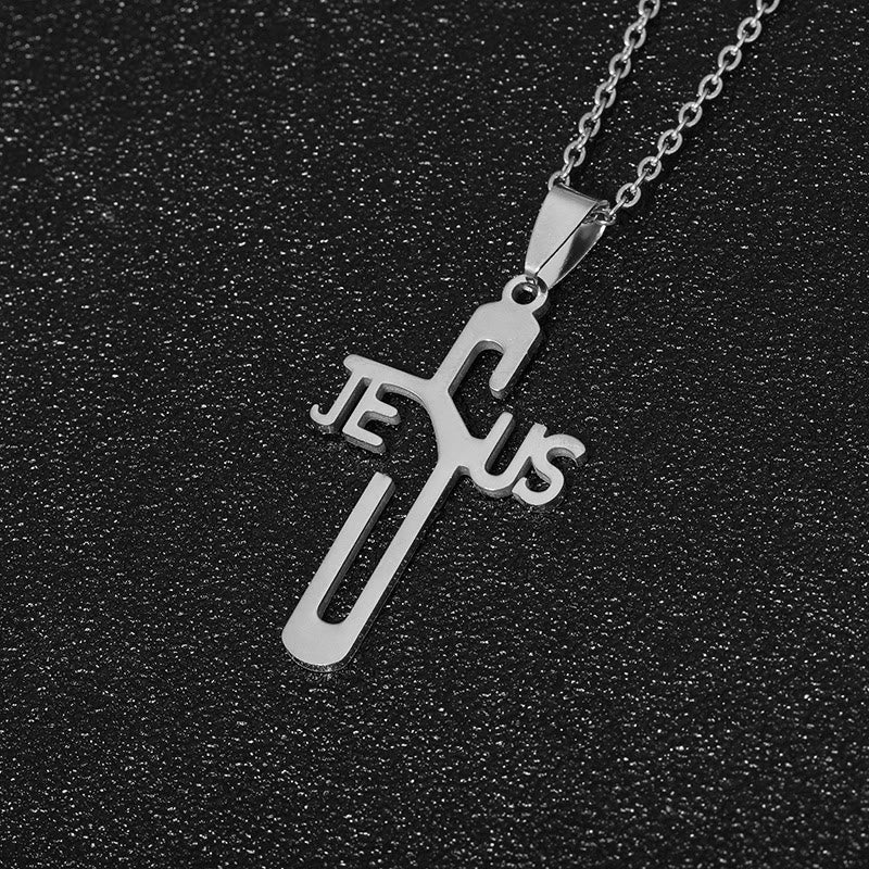 Jesus Christ Cross Chain Stainless Steel Necklace - The Heavenly