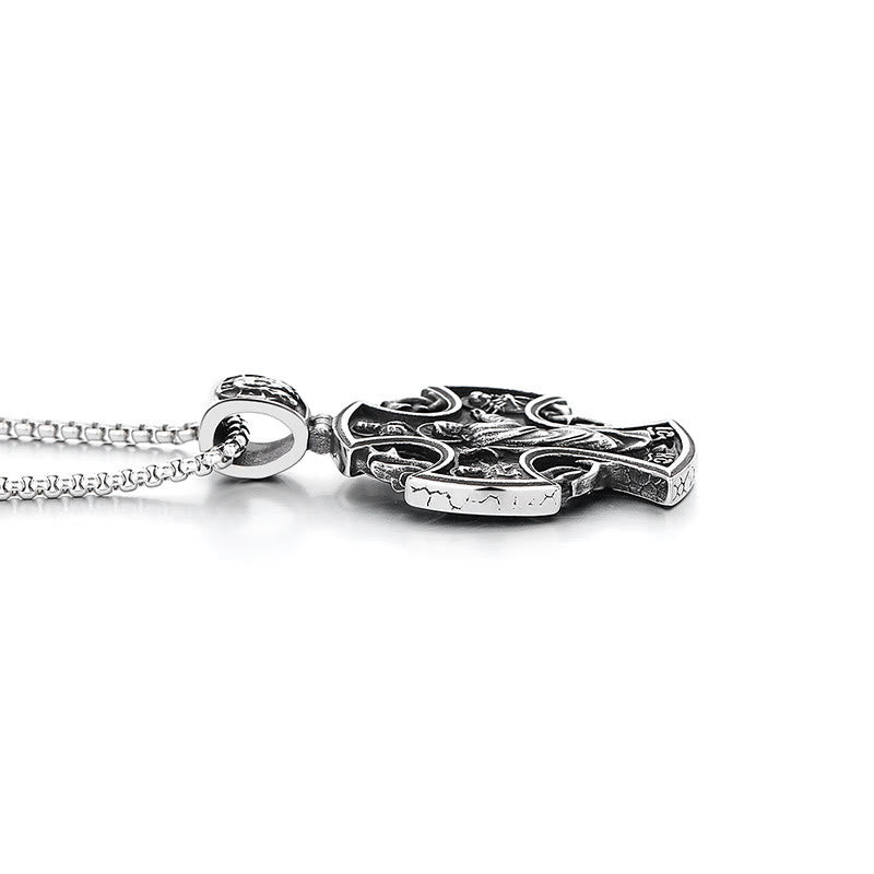 St. Benedict the Protector & St. Micheal the Archangel Necklace - The Heavenly