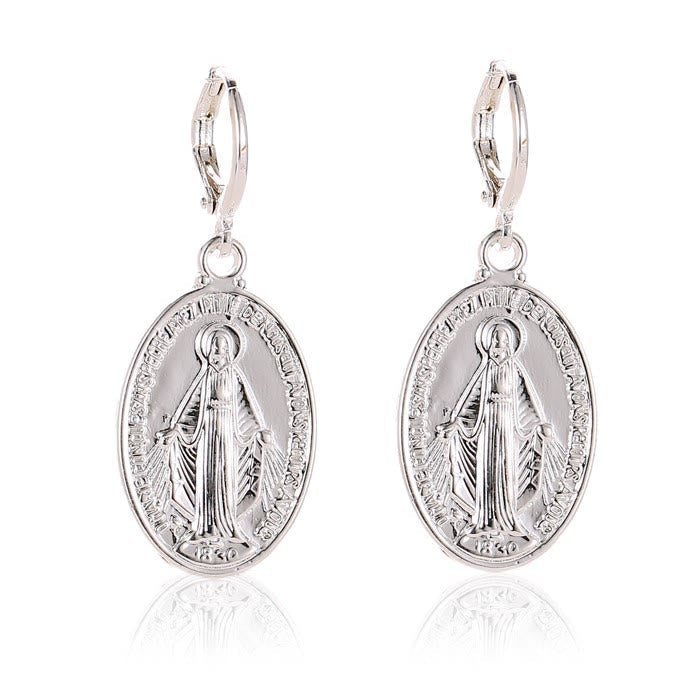 Miraculous Mary Medals Religion Earrings - The Heavenly