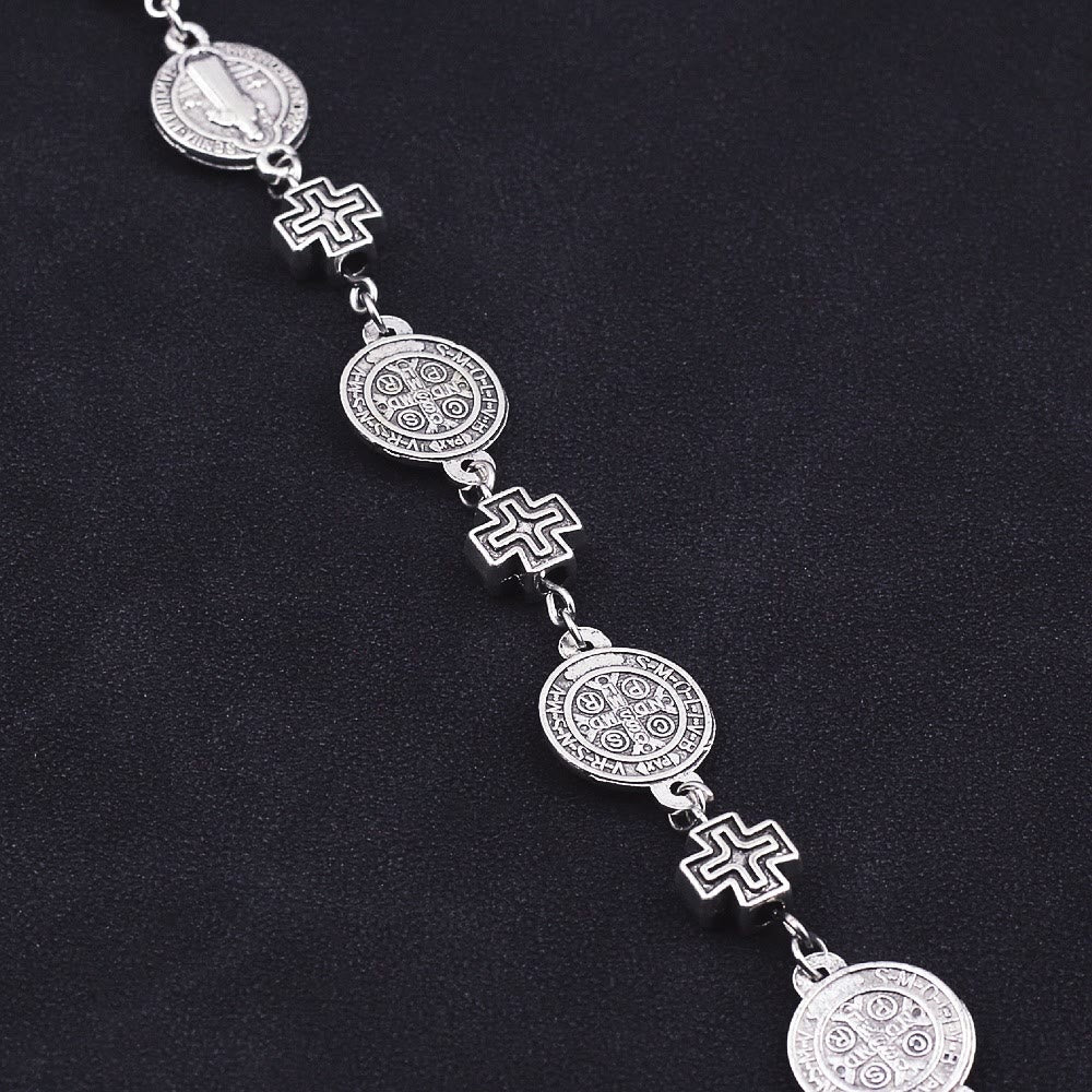 St. Benedict Medal Cross Protection Bracelet - The Heavenly