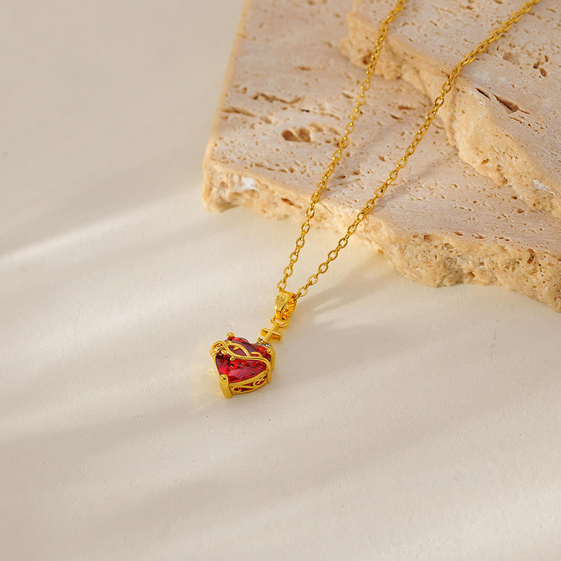 Modern & Minimalist Love Cross Necklace - The Heavenly