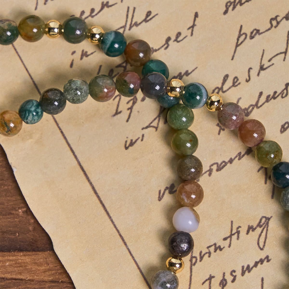 Handmade Earth Tone Rosary Bracelets with Cross & St. Benedict Charm - The Heavenly