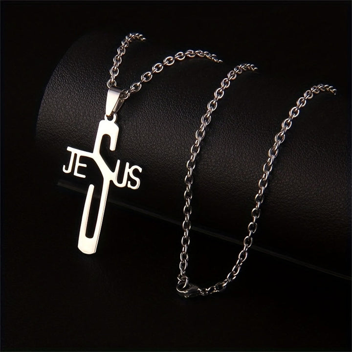 Jesus Christ Cross Chain Stainless Steel Necklace - The Heavenly