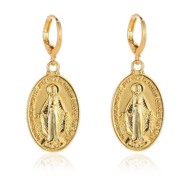 Miraculous Mary Medals Religion Earrings - The Heavenly