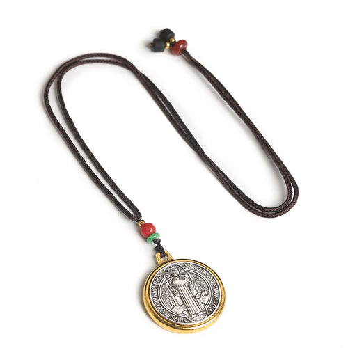 Classic St. Benedict Medallion Amulet Necklace - The Heavenly