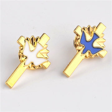4-Piece Holy Spirit Cross Brooch - The Heavenly