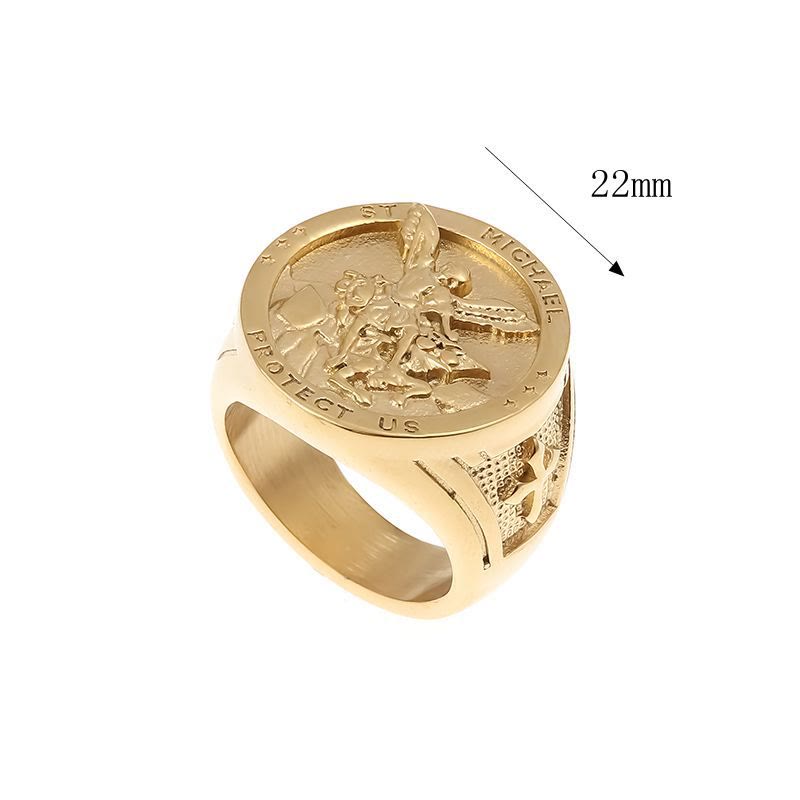 Michael The Archangel Protect Us Devine Faith Ring - The Heavenly