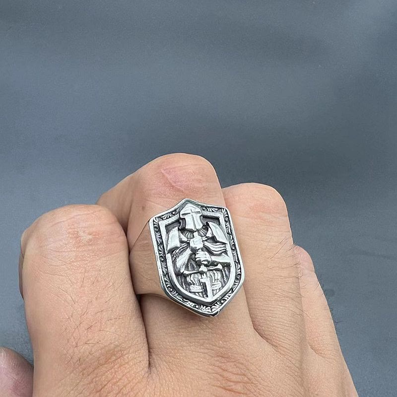 Crusades Shield Sacred Protection Ring - The Heavenly