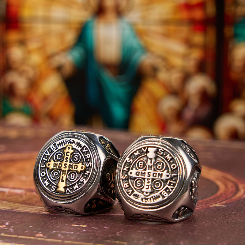 St. Benedict Cross Divine Faith Ring - The Heavenly