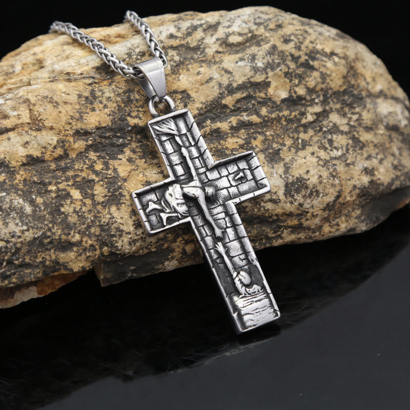 Hands of Redemption Cross Necklace - The Heavenly