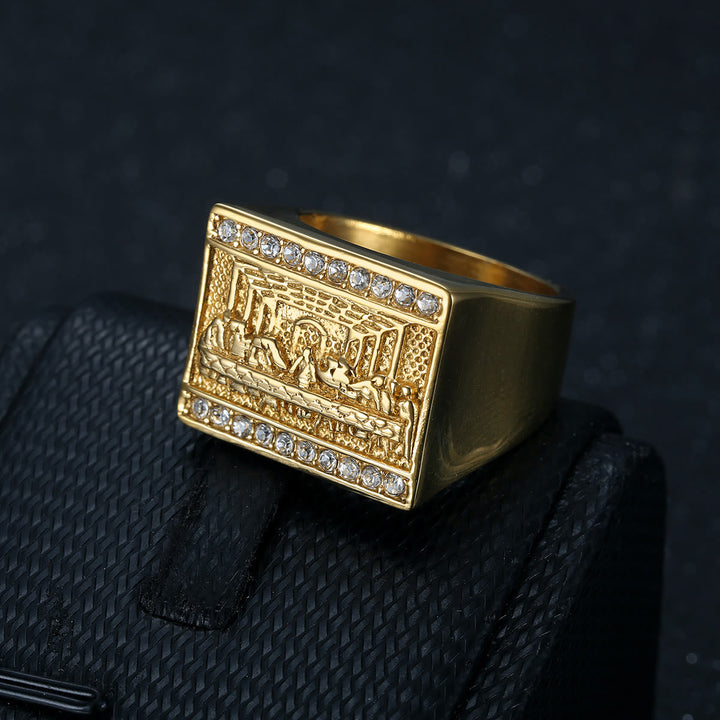 2 Colors Vintage&Classic The Last Supper Ring - The Heavenly