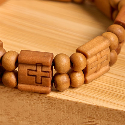 3colors Cross Wooden Bracelet - The Heavenly