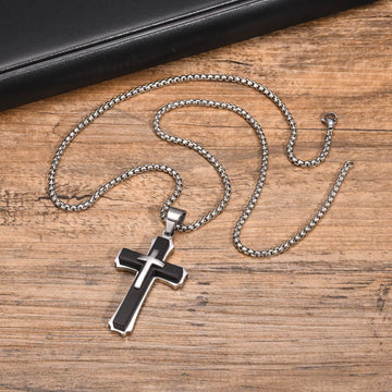 4-Colored Cross Guardian Pendant Necklace - The Heavenly