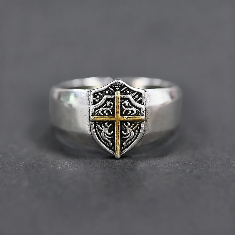 Shield Cross Ring - The Heavenly