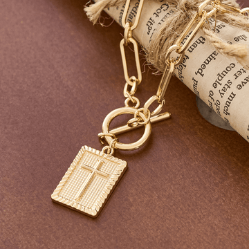 Cross Tag Necklace - The Heavenly