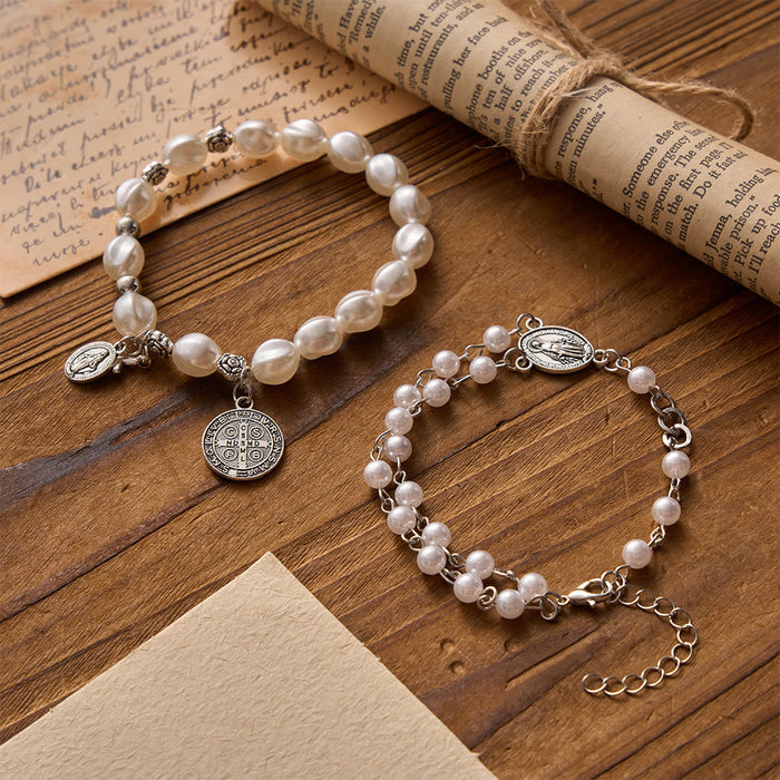 Our Lady Miraculous Medal St. Benedict Bracelet - The Heavenly