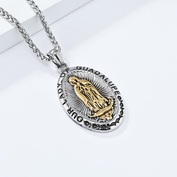 3 Colors Our Lady of Guadalupe Stainless Steel Necklace - The Heavenly