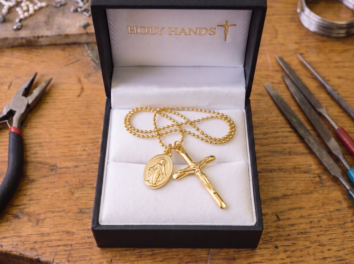 The Virgin Mary Titanium Medallion — Father Gabriel's Final Collection