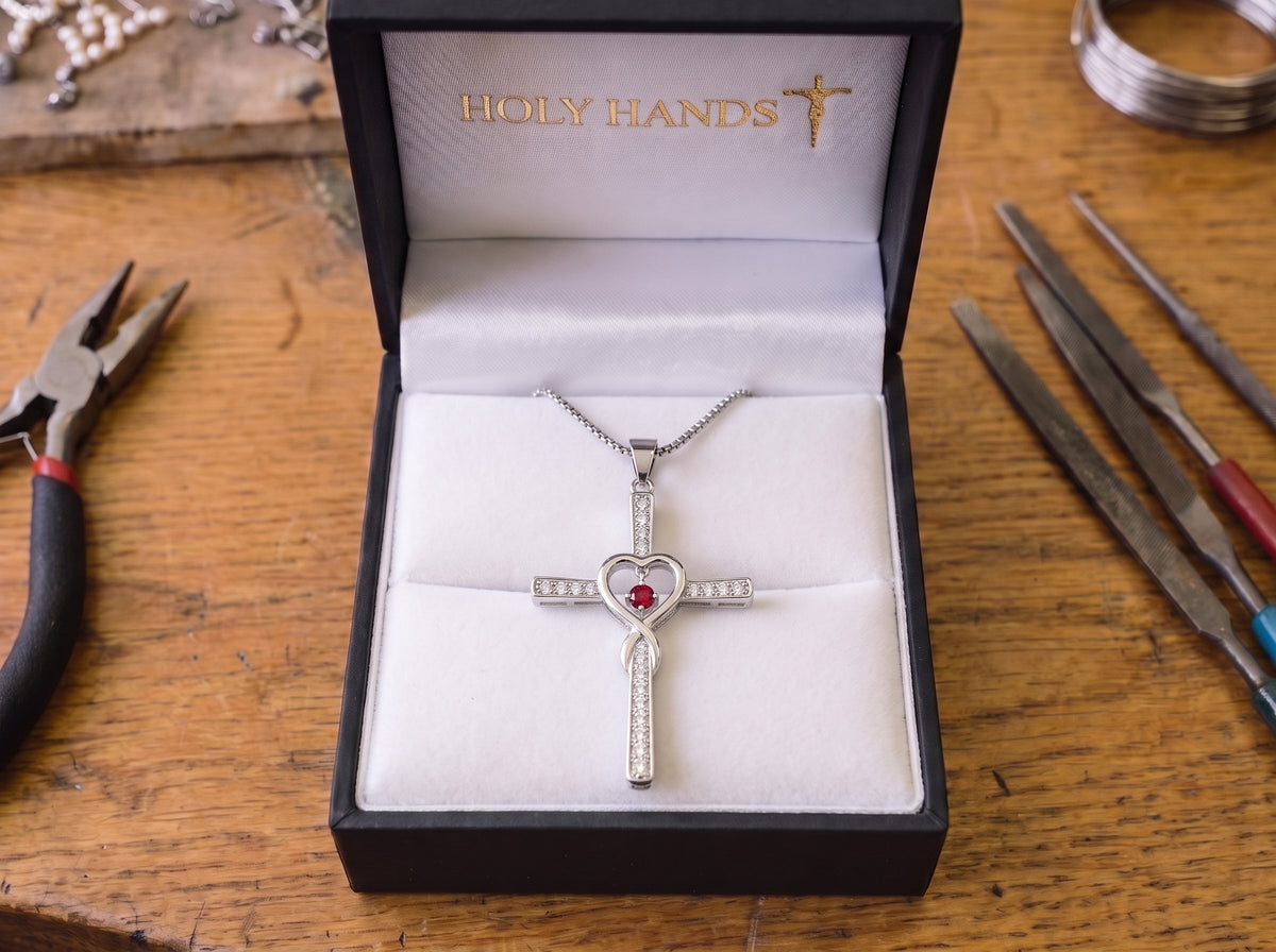 Birthstone Cross - The Heavenly