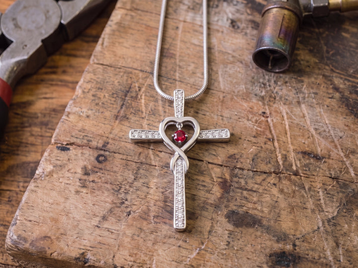 Birthstone Cross - The Heavenly