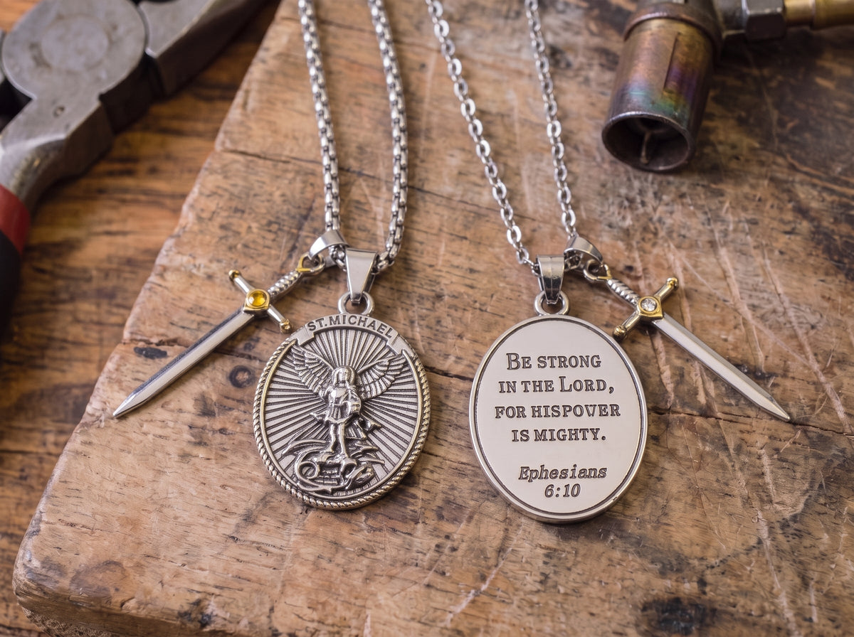 St. Michael Necklace - The Heavenly