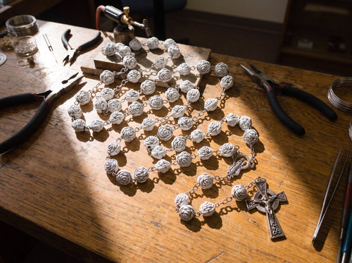 White Rose Rosary - The Heavenly